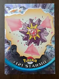 HP! HOLO FOIL 2000 Topps Pokemon TV Animation Edition Series 3 #121 Starmie - Image 1