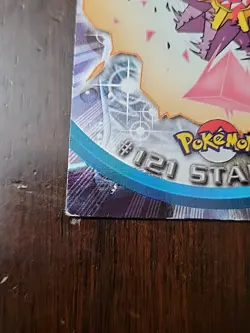 HP! HOLO FOIL 2000 Topps Pokemon TV Animation Edition Series 3 #121 Starmie - Image 2