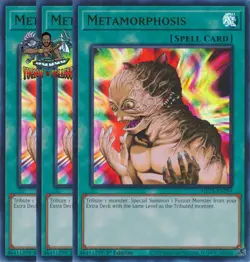 Yugioh! 3x Metamorphosis MP25-EN299 Ultra Rare 1st Ed NM - Image 1