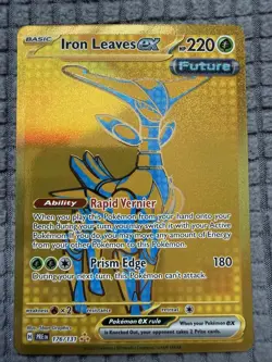 Iron Leaves ex 176/131 Pokemon Prismatic Evolutions Hyper Rare Holo NM - Image 1