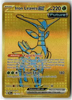 Iron Leaves ex ⭐ 176/131 Holo Hyper Rare Prismatic Evolutions 2025 Pokemon NM - Image 1