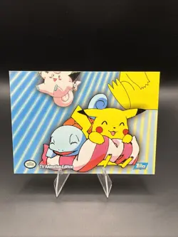 Pokemon Topps Series 3 Puzzle Card P05 of 6 (Squirtle & Pikachu) - Image 1