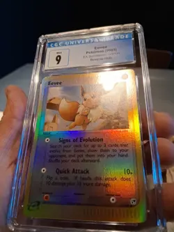 Eevee Reverse Holo Cgc 9 Mint Blue Label 2003 EX Sandstorm 63/100 Beautiful Card - Image 2