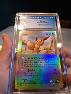 Eevee Reverse Holo Cgc 9 Mint Blue Label 2003 EX Sandstorm 63/100 Beautiful Card - Image 3