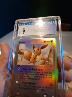 Eevee Reverse Holo Cgc 9 Mint Blue Label 2003 EX Sandstorm 63/100 Beautiful Card - Image 5