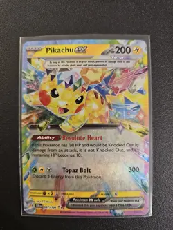 Pokemon Pikachu EX TCG Sv08: Surging Sparks Double Rare Holo Card 057/191 - Image 3