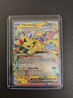 Pokemon Pikachu EX TCG Sv08: Surging Sparks Double Rare Holo Card 057/191 - Image 4