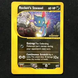 Pokemon - Rockets Sneasel - Winner Stamped - Best Of Game Promo #5 - Image 1