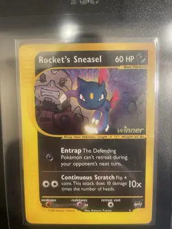 Pokemon - Rockets Sneasel - Winner Stamped - Best Of Game Promo #5 - Image 1