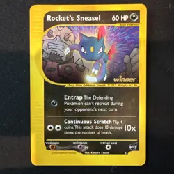 Pokemon - Rockets Sneasel - Winner Stamped - Best Of Game Promo #5 - Image 1