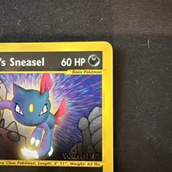 Pokemon - Rockets Sneasel - Winner Stamped - Best Of Game Promo #5 - Image 3