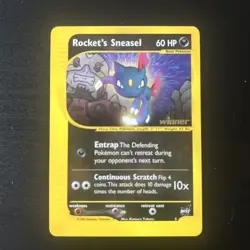 ROCKET'S SNEASEL - WINNER Stamped BEST OF GAME #5 Promo - Pokemon Card WOTC NM/M - Image 1