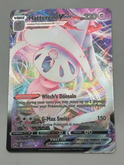 Hatterene VMAX - GG47/GG70 - Pokemon Crown Zenith Galarian Gallery Ultra Card NM - Image 1