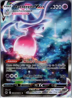 Hatterene VMAX GG47/GG70 Crown Zenith: Galarian Gallery - Pokemon Card - NM - Image 1