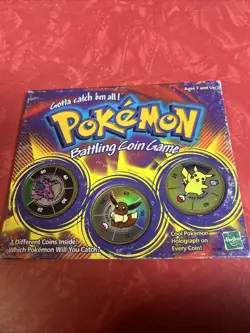 Pokemon Vintage Battling Coin Game Battle Coins 1999 Collectable Hasbro 1 - Image 1