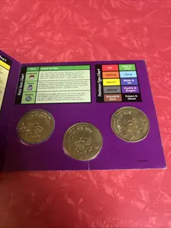 Pokemon Vintage Battling Coin Game Battle Coins 1999 Collectable Hasbro 1 - Image 3