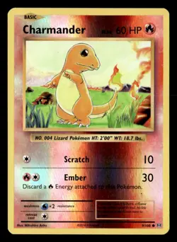 Charmander Common Reverse Holo XY - Evolutions 9/108 MP Pokemon TCG - Image 1
