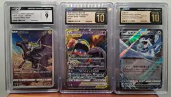 pokemon CGC 10 & 9 Slab Lot Zekrom-Lugia-Muk** Pristine 10s Japanese - Image 1