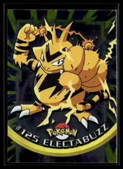 1998 Pokemon TV Animation Edition Topps Foil Blue Logo- Electabuzz #125 - Image 1