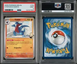 PSA Grade 9: 2025 POKEMON DRI EN-DESTINED RIVALS CYNTHIA'S GABITE 103 - Image 3