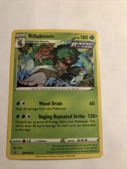 Pokemon RILLABOOM SWSH277 - Crown Zenith - RARE HOLO PROMO - NM - Image 1