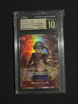 One Piece Monkey.D.Luffy (Treasure Booster Set) ST10-006 Promo CGC Pristine 10 - Image 1