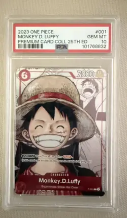 Monkey.D.Luffy (Alternate Art) P-001 One Piece Promotion Cards Foil - Image 1