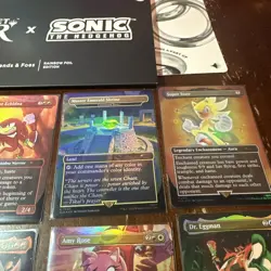 Magic Secret Lair - Sonic Friends And Foes Foil Set - OPENED with bonus card - Image 3