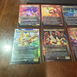 Magic Secret Lair - Sonic Friends And Foes Foil Set - OPENED with bonus card - Image 4