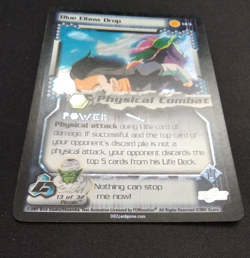 Dragon Ball Z Score CCG UnLimited FOIL CELL SAGA Blue Elbow Drop RARE Card #143 - Image 4