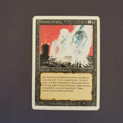 MTG Magic the Gathering Animate Dead Revised Edition Damaged w/crease - Image 1