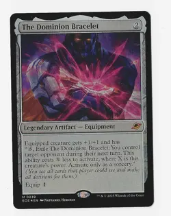 MTG, EOE, Mythic, Holo, Legendary Artifact-Equipment, The Dominion Bracelet - Image 1