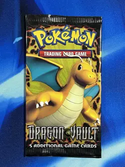 Pokemon TCG 2012 Black & White Dragon Vault Booster Pack Sealed Dragonite Art - Image 1