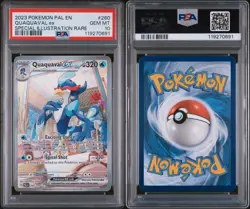 2023 POKEMON PAL EN-PALDEA EVOLVED SPECIAL ILLUSTRATION RARE QUAQUAVAL EX PSA 10 - Image 3