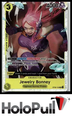 One Piece Two Legends Jewelry Bonney #OP08-105 Super Rare - Image 1