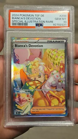Pokemon TCG Temporal Forces - Bianca's Devotion 209/162 SIR - PSA 10 GEM MINT - Image 1