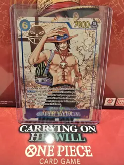 One Piece TCG Carrying on His Will - Portgas.D.Ace Alt Art OP13-119 SEC - NM - Image 1