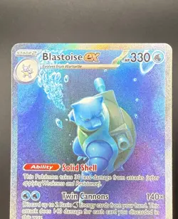 Blastoise ex 200/165 Pokemon TCG SV: Scarlet & Violet 151 SIR Full Art NM - Image 3