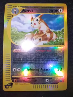 Furret 48/147 Reverse Holo Pokemon Trading Card Game eCard Aquapolis LP TCG - Image 1