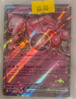 Pokemon TCG - Team Rocket's Mewtwo ex 205 Sv: Scarlet & Violet Promo Cards Holo - Image 1
