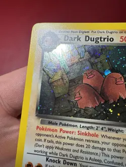 Dark Dugtrio 6/82 Holo Rare Team Rocket Pokemon Card LP - Image 3
