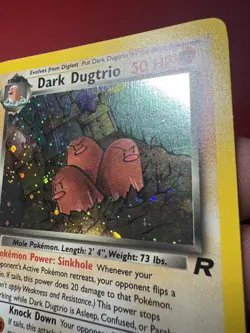 Dark Dugtrio 6/82 Holo Rare Team Rocket Pokemon Card LP - Image 4