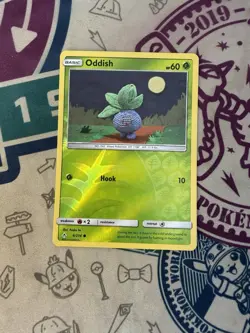 Oddish 6/214 Reverse Holo Sun & Moon Unbroken Bonds Pokemon Card 2019 - Image 3