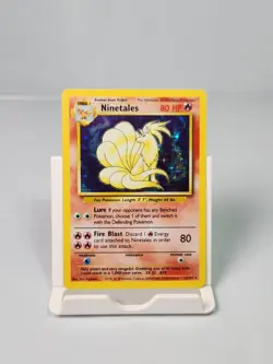 Ninetales 12/102 Holo Rare Base Set Unlimited Pokemon Card 1999 - Image 1