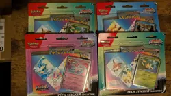 Pokemon TCG Prismatic Evolutions Tech Sticker Collection Set Lot Of 4 Sealed New - Image 1