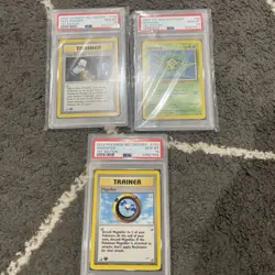 2002 Pokemon Neo Destiny 1st Ed. Magnifier , Heal Power, Spinark Psa 10 For Matc - Image 1