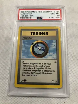 2002 Pokemon Neo Destiny 1st Ed. Magnifier , Heal Power, Spinark Psa 10 For Matc - Image 3