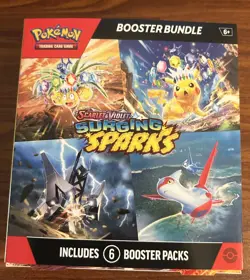 Pokemon Scarlet & Violet Surging Sparks Booster Bundle Empty Box No Packs - Image 1