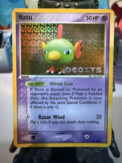 Pokemon TCG Natu 66/107 Deoxys Reverse HP - Image 1
