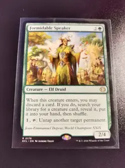 MTG - Formidable Speaker - 0176 - Rare - Lorwyn Eclipsed - Image 1